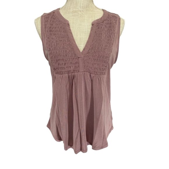 Lucky Brand Tops - Lucky Brand Women's V-Neck Sleeveless Tank Top Size Small Dusty Pink Mauve NWT